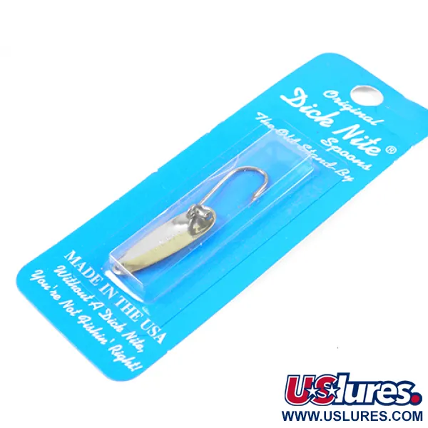 Dick Nite Spoons Dick Nite #1, нікель/золото, 1 г, блесна коливалка (колебалка) #2368