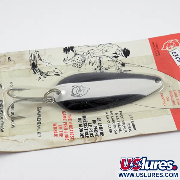 Eppinger Dardevle Dardevlet, чорний/білий/нікель, 21 г, блесна коливалка (колебалка) #2369