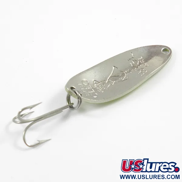 Seneca Little Cleo (Hula Girl), зелений/червоний/нікель, 10 г, блесна коливалка (колебалка) #2374