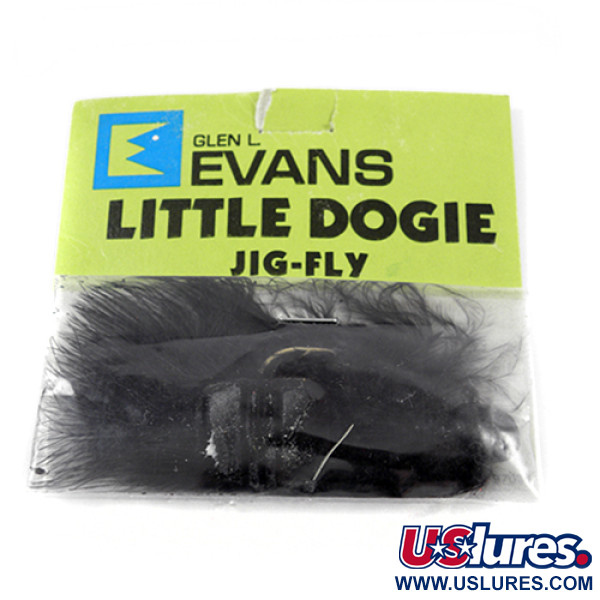  Glen Evans Little Dogie Jig-Fly, чорний, 7 г, до рибалки #2378