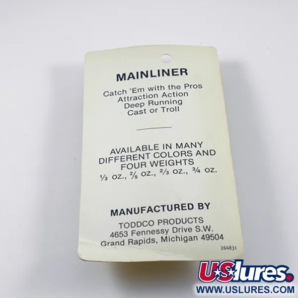 Main liner  Main liner, Glow (світиться в темряві), 11 г, блесна коливалка (колебалка) #2381