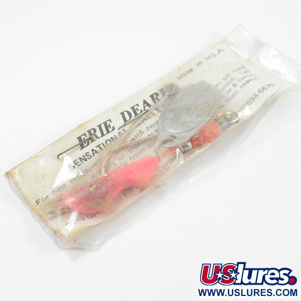  Erie Dearie Walleye Killer, червоний/нікель, 9 г, блешня оберталка (вертушка) #2397