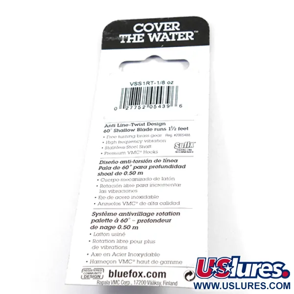  Blue Fox Vibrax Shallow, райдужна форель, 4 г, блешня оберталка (вертушка) #2410