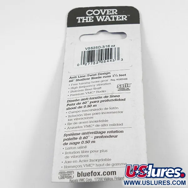  Blue Fox Vibrax Shallow, райдужний, 6 г, блешня оберталка (вертушка) #2411