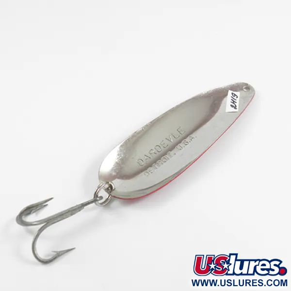 Eppinger Dardevle, червоний/білий/нікель, 28 г, блесна коливалка (колебалка) #2419