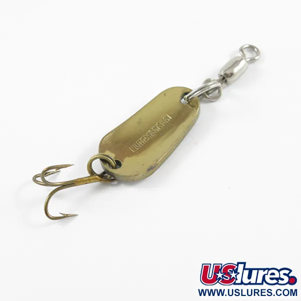  Luhr Jensen, білий/зелений/латунь, 7 г, блесна коливалка (колебалка) #2421