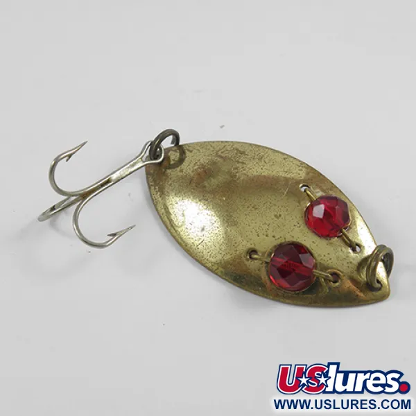 Hofschneider Red Eye Junior, латунь/червоні очі, 11 г, блесна коливалка (колебалка) #2425