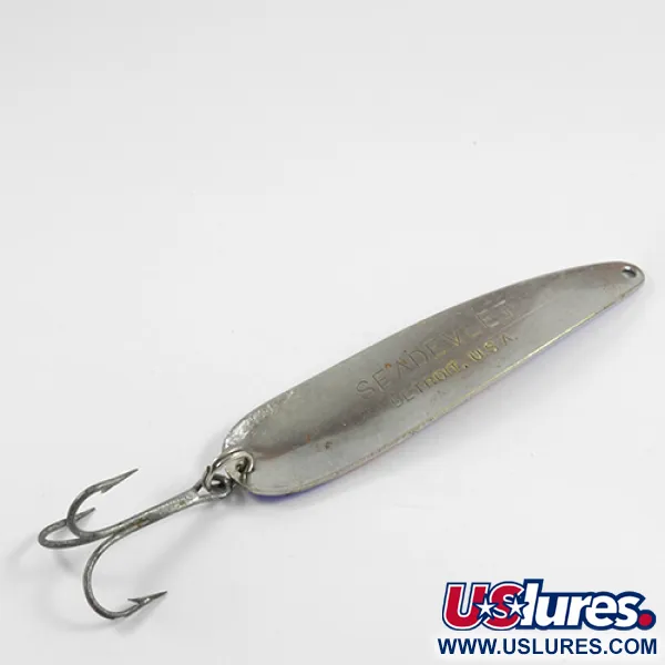 Eppinger Dardevle Seadevlet, червоний/синій/нікель, 28 г, блесна коливалка (колебалка) #2450