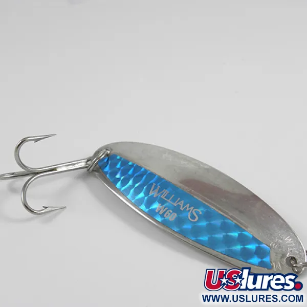  Williams Wabler W60, срібло/райдужна голограма (покриття справжнім сріблом), 21 г, блесна коливалка (колебалка) #2467