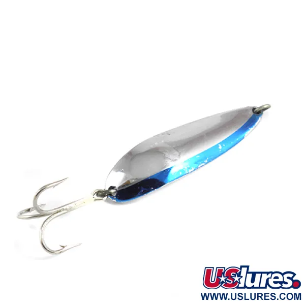 Luhr Jensen Krocodile DIE #5, нікель/синій, 45 г, блесна коливалка (колебалка) #2507