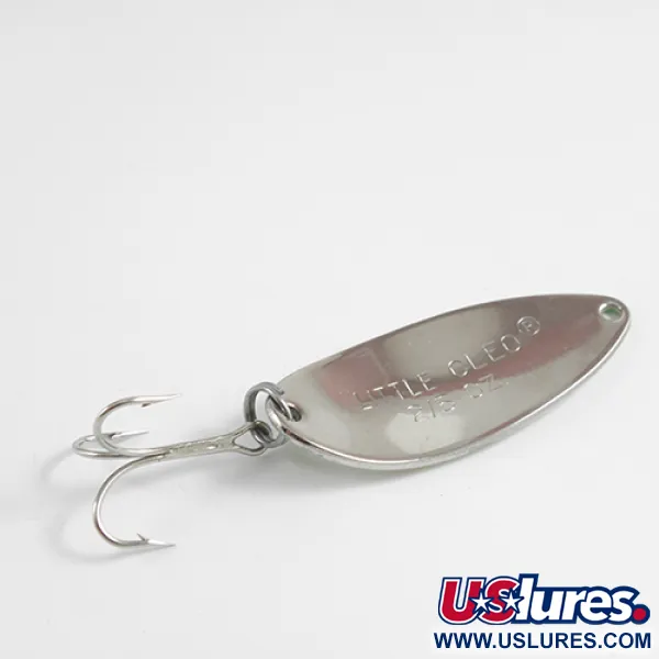 Acme Little Cleo (світиться в темряві), нікель/білий/зелений Glow - світиться в темряві	, 11,5 г, блесна коливалка (колебалка) #2512