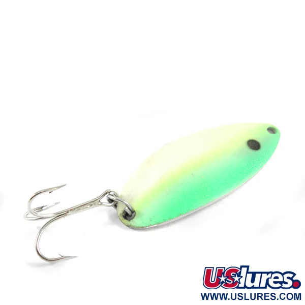 Acme Little Cleo (світиться в темряві), нікель/білий/зелений Glow - світиться в темряві	, 11,5 г, блесна коливалка (колебалка) #2512
