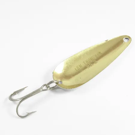 Len Thompson #2, чорний/білий/латунь, 28 г, блесна коливалка (колебалка) #2518