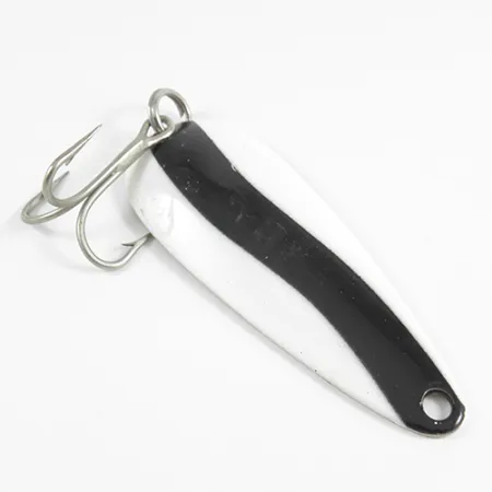 Len Thompson #2, чорний/білий/латунь, 28 г, блесна коливалка (колебалка) #2518