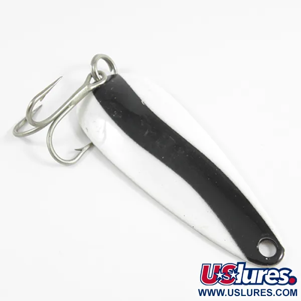  Len Thompson #2, чорний/білий/латунь, 28 г, блесна коливалка (колебалка) #2518