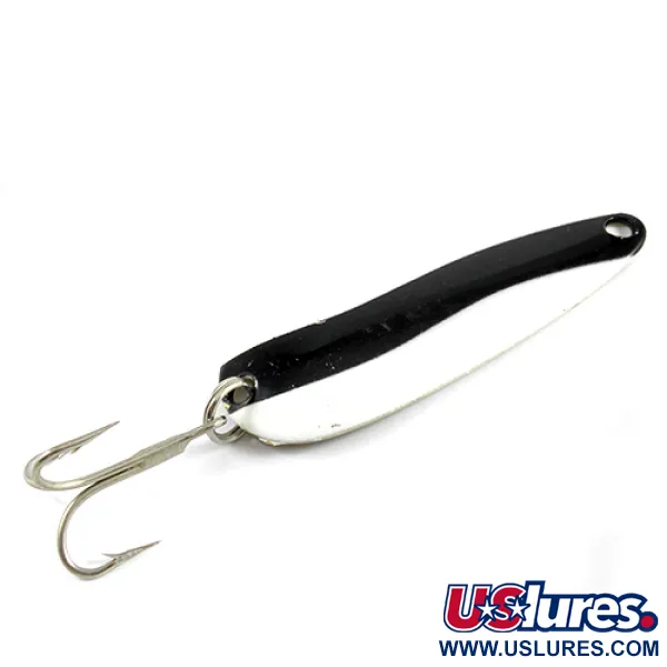  Len Thompson #2, чорний/білий/латунь, 28 г, блесна коливалка (колебалка) #2518