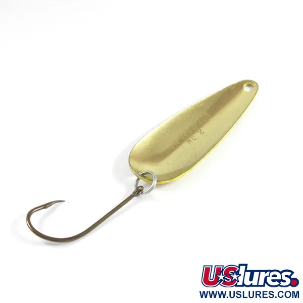  Len Thompson #2, Five of Diamonds (червоний/жовтий/латунь), 28 г, блесна коливалка (колебалка) #2520