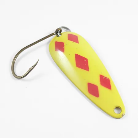 Len Thompson #2, Five of Diamonds (червоний/жовтий/латунь), 28 г, блесна коливалка (колебалка) #2520