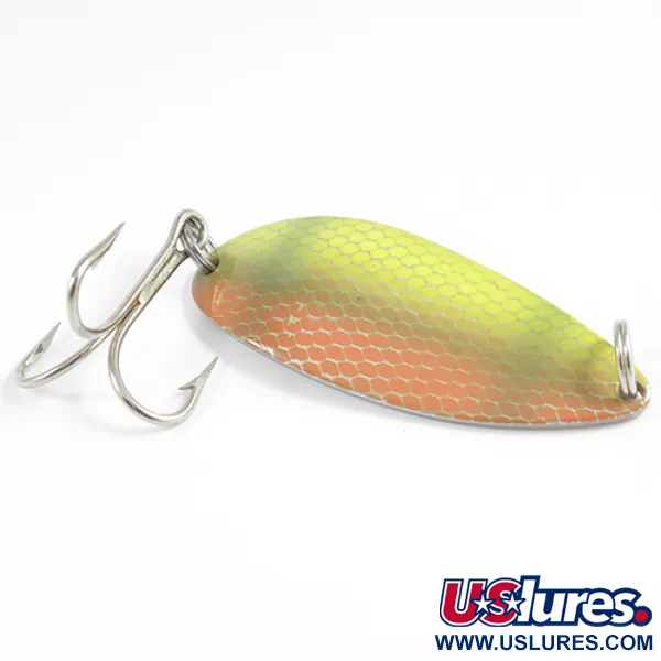Seneca Little Cleo (Hula Girl), жовтий/помаранчевий/зелений/нікель, 21 г, блесна коливалка (колебалка) #2541