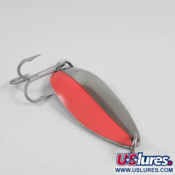 Luhr Jensen Lil' Kroc (Krocodile Stubby), нікель/червоний, 21 г, блесна коливалка (колебалка) #2542