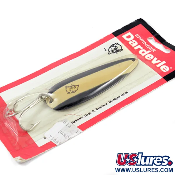 Eppinger Dardevle, чорний/слонова кістка/нікель, 28 г, блесна коливалка (колебалка) #2558