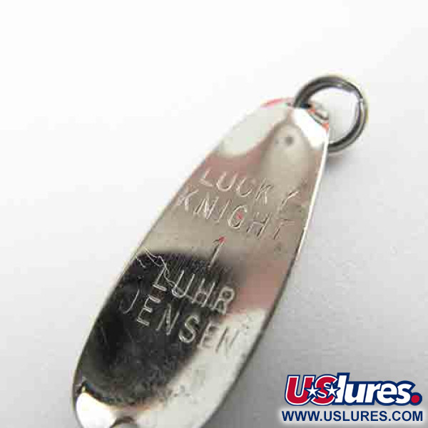 Luhr Jensen Lucky Knight 1, нікель/червоний, 1,1 г, блесна коливалка (колебалка) #2565