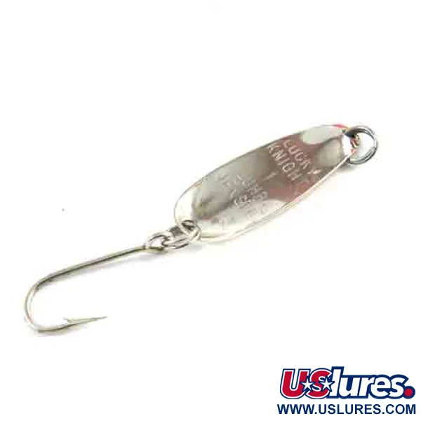 Luhr Jensen Lucky Knight 1, нікель/червоний, 1,1 г, блесна коливалка (колебалка) #2565