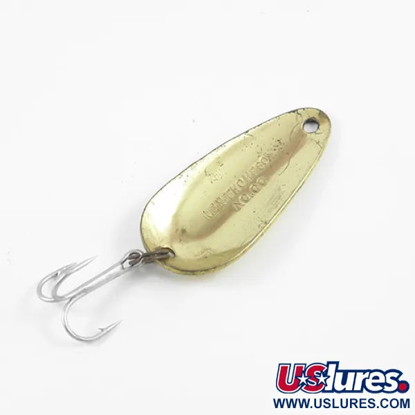  Len Thompson #00, Five of diamonds (червоний/жовтий/латунь), 14 г, блесна коливалка (колебалка) #2580