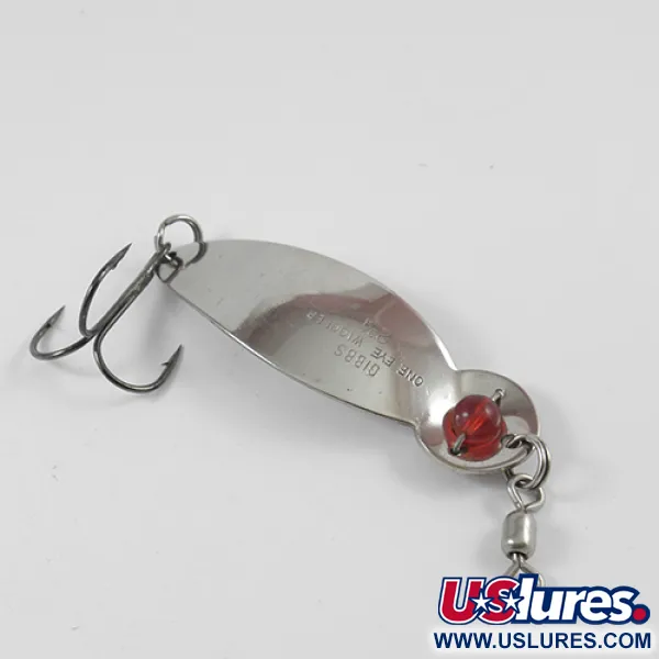  Gibbs One Eye Wiggler, нікель/червоне око, 16 г, блесна коливалка (колебалка) #2586