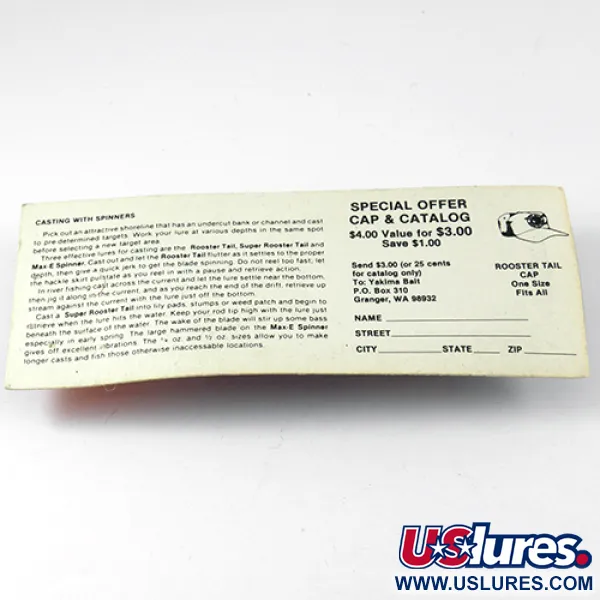 Yakima Bait Worden’s Original Rooster Tail 6, нікель/рожевий, 15 г, блешня оберталка (вертушка) #2592