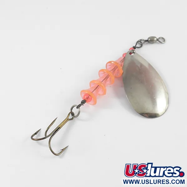  Lucky Strike Spoon, нікель/червоний, 10 г, блешня оберталка (вертушка) #2596