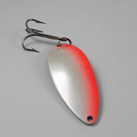 Seneca Little Cleo (Hula Girl), білий перламутр/червоний/нікель, 14 г, блесна коливалка (колебалка) #2604