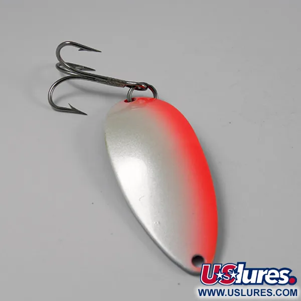 Seneca Little Cleo (Hula Girl), білий перламутр/червоний/нікель, 14 г, блесна коливалка (колебалка) #2604