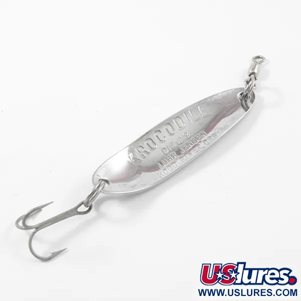 Luhr Jensen Krocodile DIE #3, нікель, 10 г, блесна коливалка (колебалка) #2623