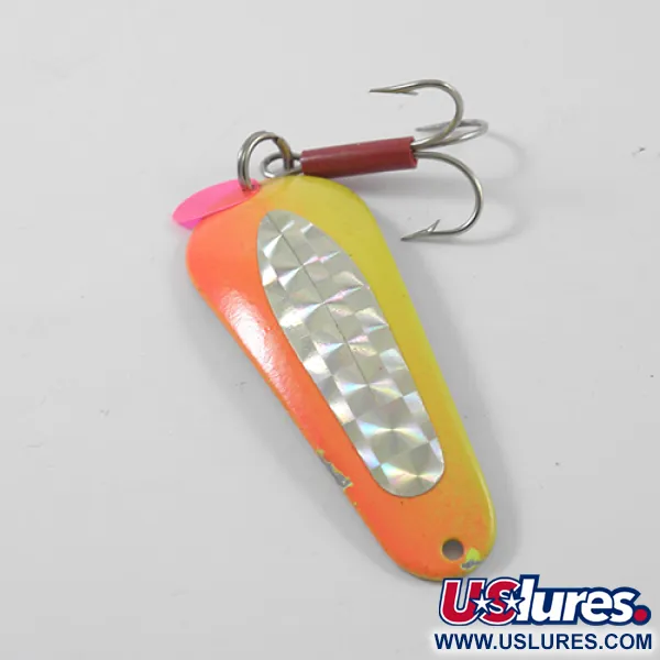 Unknown Pisces, жовтий/помаранчевий/нікель, 17 г, блесна коливалка (колебалка) #2629