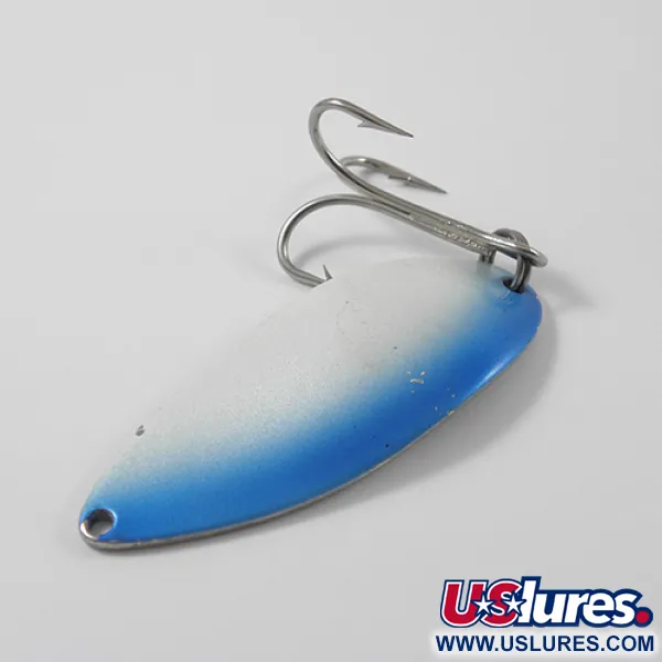 Seneca Little Cleo (Hula Girl), білий перламутр/синій/нікель, 21 г, блесна коливалка (колебалка) #2644