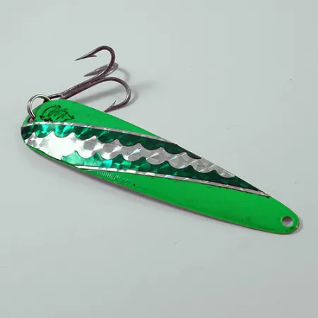 Eppinger Dardevle King Flutter Devle 3200, зелений/білий, 14 г, блесна коливалка (колебалка) #2648