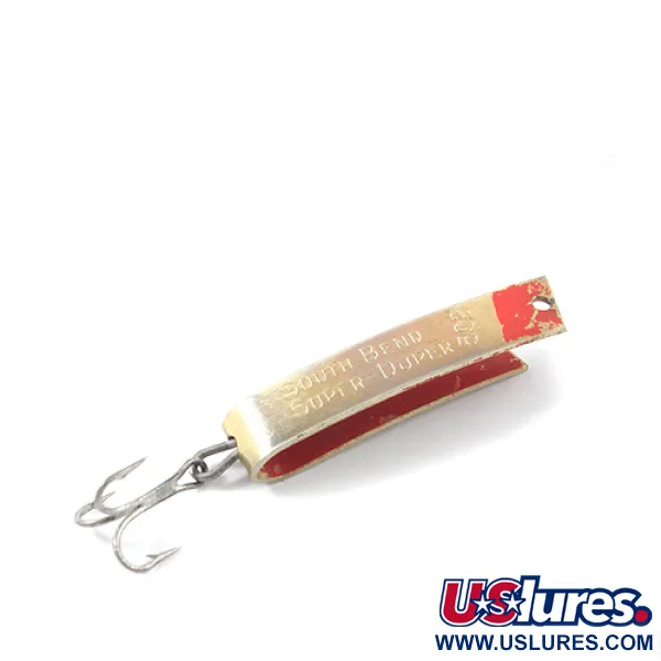 South Bend Super-Duper 502, золото/червоний, 2,5 г, блесна коливалка (колебалка) #2667