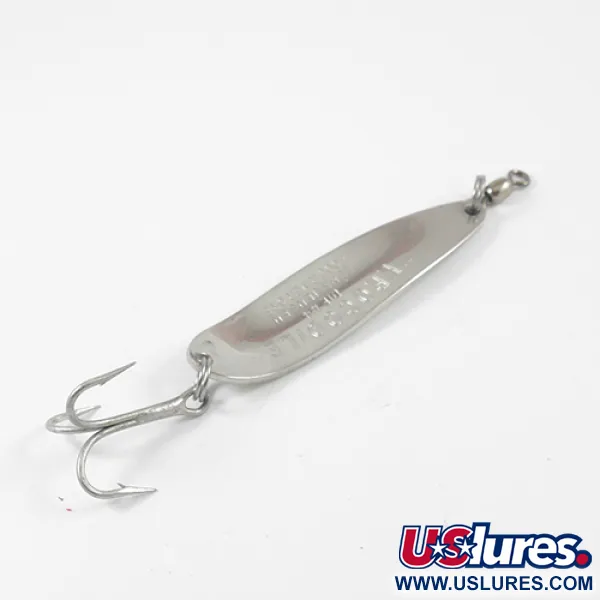 Luhr Jensen Krocodile DIE #4 (світиться в темряві), синій/білий/нікель. Glow - світиться в темряві, 14 г, блесна коливалка (колебалка) #2707