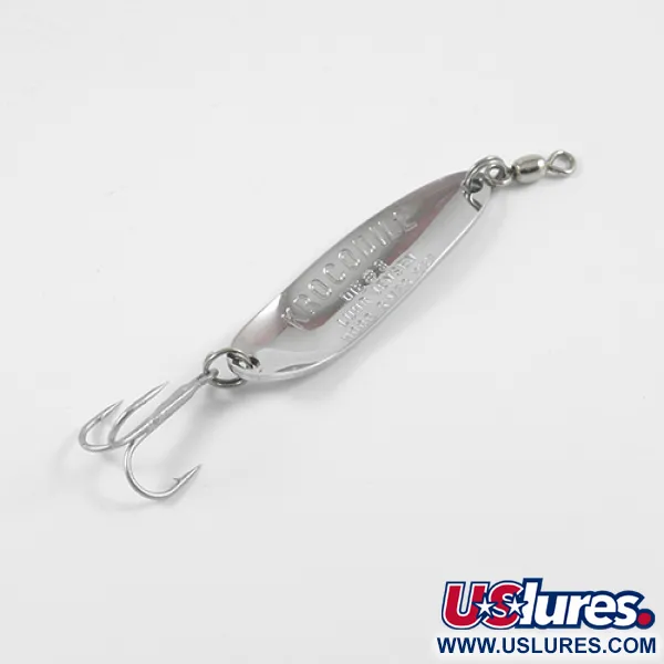 Luhr Jensen Krocodile DIE #3, нікель, 10 г, блесна коливалка (колебалка) #2735