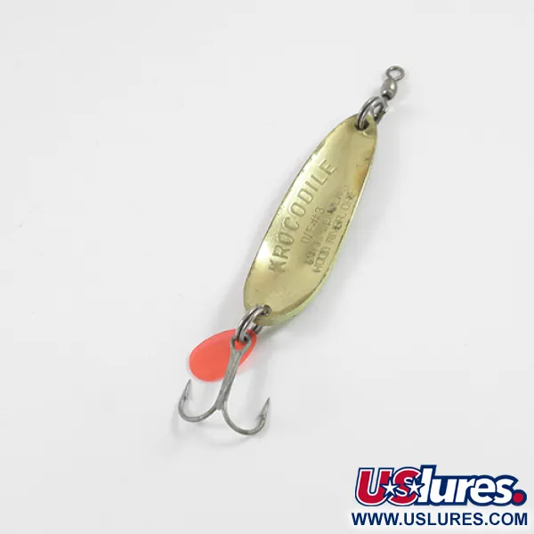 Luhr Jensen Krocodile DIE #3, Fire Tiger/латунь, 14 г, блесна коливалка (колебалка) #2736