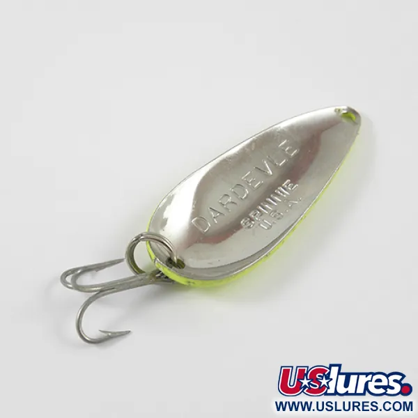 Eppinger Dardevle Spinnie, неоновий жовтий/нікель, 9 г, блесна коливалка (колебалка) #2742
