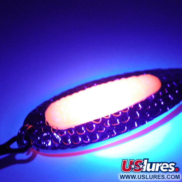  Blue Fox Pixee UV (світиться в ультрафіолеті), нікель/рожевий, 24 г, блесна коливалка (колебалка) #2743