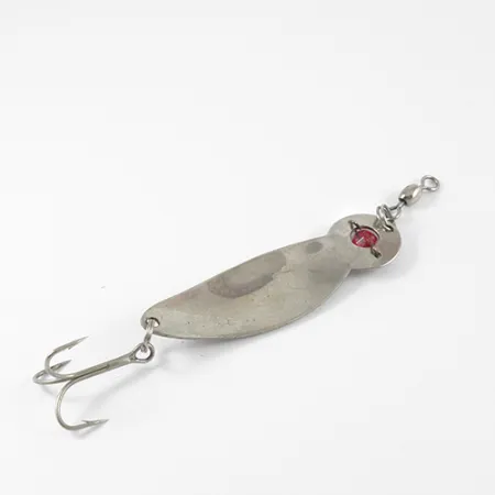 One Eye Wiggler Lucky Strike, нікель/червоне око, 14 г, блесна коливалка (колебалка) #2761