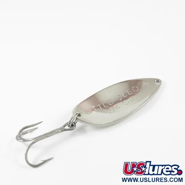 Acme Little Cleo (світиться в темряві), Glow - світиться в темряві (білий/зелений/нікель), 21 г, блесна коливалка (колебалка) #2765