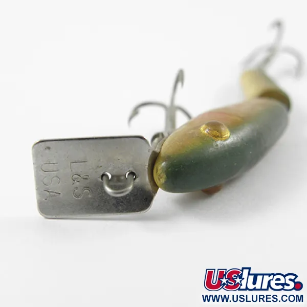L&S Bait Mirro lure MirrOlure Bass-master, жовтий/зелений, 2 г, воблер #2767