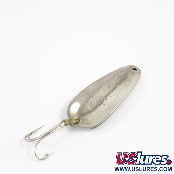  Nebco TOR-P-DO, білий/зелений/нікель, 14 г, блесна коливалка (колебалка) #2785