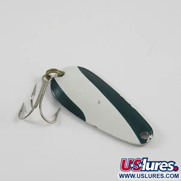  Nebco TOR-P-DO, білий/зелений/нікель, 14 г, блесна коливалка (колебалка) #2785