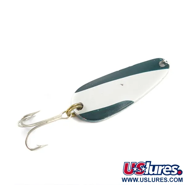  Nebco TOR-P-DO, білий/зелений/нікель, 14 г, блесна коливалка (колебалка) #2785