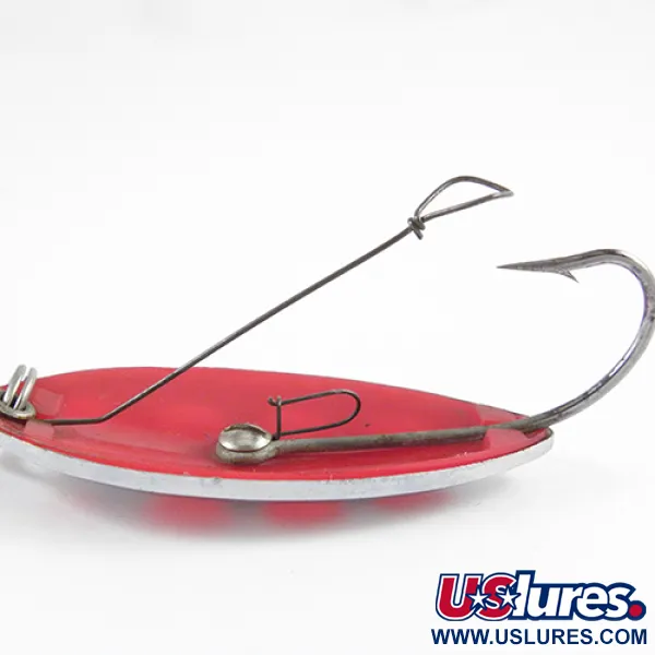  South Bend Sun Spot, нікель/червоний, 14 г, блесна коливалка (колебалка) #2807